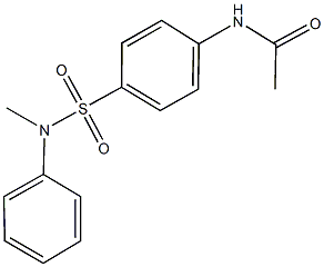 N-{4-[(methylanilino)sulfonyl]phenyl}acetamide 구조식 이미지