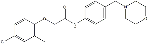 2-(4-chloro-2-methylphenoxy)-N-[4-(4-morpholinylmethyl)phenyl]acetamide Structure