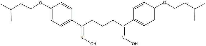 1,5-bis[4-(isopentyloxy)phenyl]-1,5-pentanedione dioxime Structure