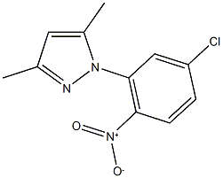 1-{5-chloro-2-nitrophenyl}-3,5-dimethyl-1H-pyrazole Structure