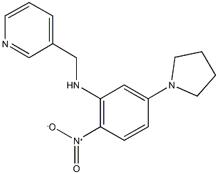 3-{[2-nitro-5-(1-pyrrolidinyl)anilino]methyl}pyridine 구조식 이미지