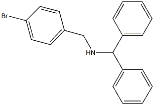N-benzhydryl-N-(4-bromobenzyl)amine Structure
