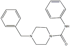 4-benzyl-N-phenyl-1-piperazinecarboxamide Structure