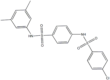 4-chloro-N-{4-[(3,5-dimethylanilino)sulfonyl]phenyl}benzenesulfonamide Structure