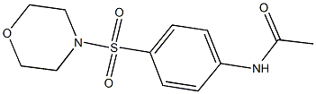 N-[4-(4-morpholinylsulfonyl)phenyl]acetamide Structure