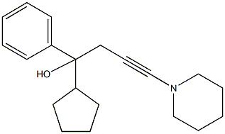 1-cyclopentyl-1-phenyl-4-(1-piperidinyl)-3-butyn-1-ol Structure