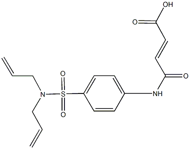 4-{4-[(diallylamino)sulfonyl]anilino}-4-oxo-2-butenoic acid 구조식 이미지