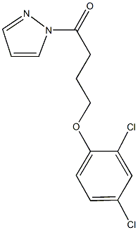 1-[4-(2,4-dichlorophenoxy)butanoyl]-1H-pyrazole 구조식 이미지
