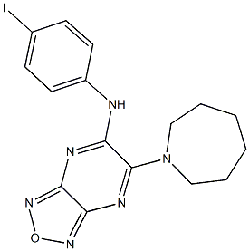 6-(1-azepanyl)-N-(4-iodophenyl)[1,2,5]oxadiazolo[3,4-b]pyrazin-5-amine Structure