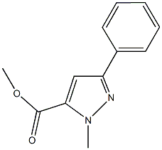 methyl 1-methyl-3-phenyl-1H-pyrazole-5-carboxylate Structure