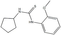 N-cyclopentyl-N'-(2-methoxyphenyl)thiourea Structure