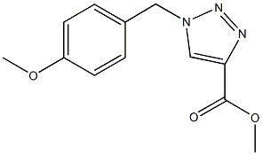 methyl 1-(4-methoxybenzyl)-1H-1,2,3-triazole-4-carboxylate 구조식 이미지