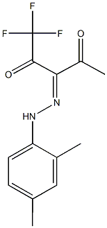 1,1,1-trifluoro-2,3,4-pentanetrione 3-[(2,4-dimethylphenyl)hydrazone] Structure