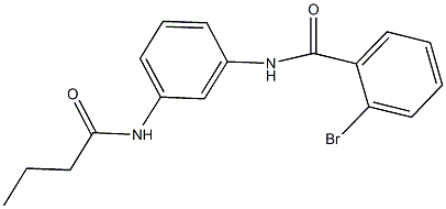 2-bromo-N-[3-(butyrylamino)phenyl]benzamide Structure