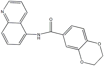 N-(5-quinolinyl)-2,3-dihydro-1,4-benzodioxine-6-carboxamide Structure