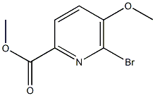 methyl 6-bromo-5-methoxy-2-pyridinecarboxylate Structure