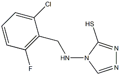 4-[(2-chloro-6-fluorobenzyl)amino]-4H-1,2,4-triazol-3-yl hydrosulfide 구조식 이미지