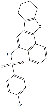 4-bromo-N-(7,8,9,10-tetrahydronaphtho[1,2-b][1]benzofuran-5-yl)benzenesulfonamide 구조식 이미지