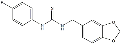 N-(1,3-benzodioxol-5-ylmethyl)-N'-(4-fluorophenyl)thiourea 구조식 이미지