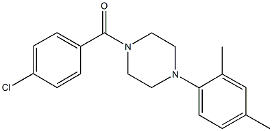 1-(4-chlorobenzoyl)-4-(2,4-dimethylphenyl)piperazine Structure