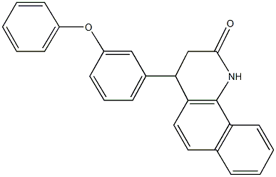 4-(3-phenoxyphenyl)-3,4-dihydrobenzo[h]quinolin-2(1H)-one Structure