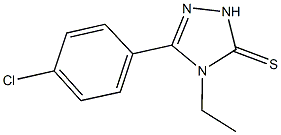 5-(4-chlorophenyl)-4-ethyl-4H-1,2,4-triazol-3-yl hydrosulfide Structure