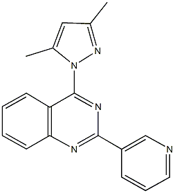 4-(3,5-dimethyl-1H-pyrazol-1-yl)-2-(3-pyridinyl)quinazoline Structure