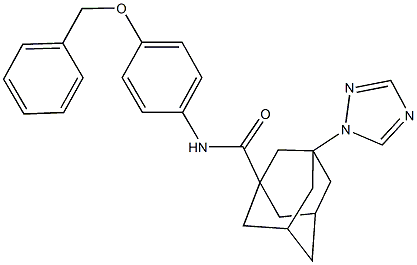 N-[4-(benzyloxy)phenyl]-3-(1H-1,2,4-triazol-1-yl)-1-adamantanecarboxamide Structure
