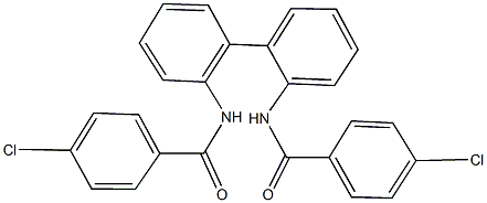 4-chloro-N-{2'-[(4-chlorobenzoyl)amino][1,1'-biphenyl]-2-yl}benzamide Structure