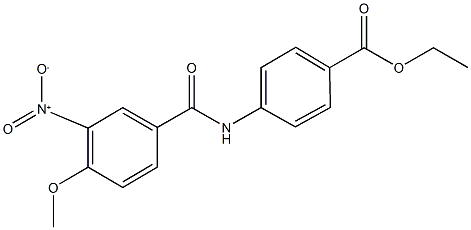 ethyl 4-({3-nitro-4-methoxybenzoyl}amino)benzoate 구조식 이미지