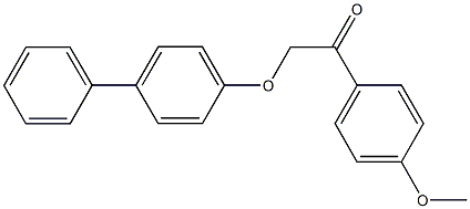 2-([1,1'-biphenyl]-4-yloxy)-1-(4-methoxyphenyl)ethanone Structure