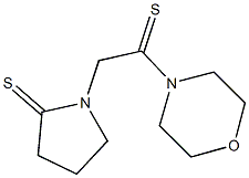 1-[2-(4-morpholinyl)-2-thioxoethyl]-2-pyrrolidinethione Structure