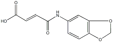 4-(1,3-benzodioxol-5-ylamino)-4-oxo-2-butenoic acid 구조식 이미지