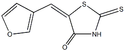 5-(3-furylmethylene)-2-thioxo-1,3-thiazolidin-4-one Structure