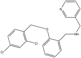 N-{2-[(2,4-dichlorobenzyl)oxy]benzyl}-N-(3-pyridinylmethyl)amine 구조식 이미지