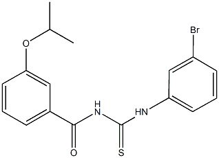 N-(3-bromophenyl)-N'-(3-isopropoxybenzoyl)thiourea 구조식 이미지