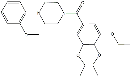 1-(2-methoxyphenyl)-4-(3,4,5-triethoxybenzoyl)piperazine Structure