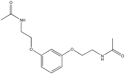 N-(2-{3-[2-(acetylamino)ethoxy]phenoxy}ethyl)acetamide 구조식 이미지