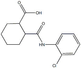 2-[(2-chloroanilino)carbonyl]cyclohexanecarboxylic acid Structure