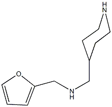 N-(2-furylmethyl)-N-(4-piperidinylmethyl)amine Structure