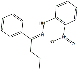 1-phenyl-1-butanone {2-nitrophenyl}hydrazone 구조식 이미지