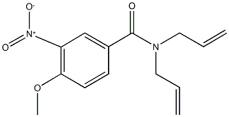 N,N-diallyl-3-nitro-4-methoxybenzamide 구조식 이미지