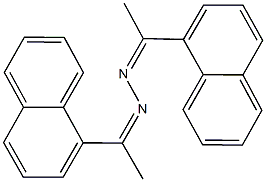1-(1-naphthyl)ethanone [1-(1-naphthyl)ethylidene]hydrazone 구조식 이미지