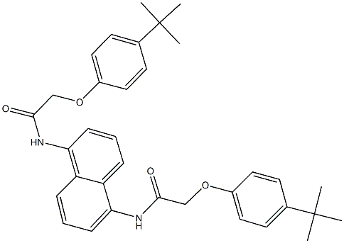 2-(4-tert-butylphenoxy)-N-(5-{[(4-tert-butylphenoxy)acetyl]amino}-1-naphthyl)acetamide Structure