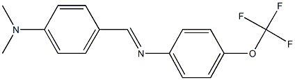 N-[4-(dimethylamino)benzylidene]-N-[4-(trifluoromethoxy)phenyl]amine 구조식 이미지