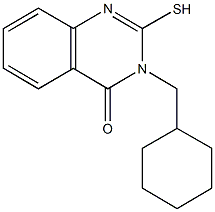 3-(cyclohexylmethyl)-2-sulfanyl-4(3H)-quinazolinone Structure