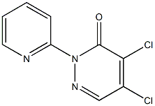 4,5-dichloro-2-(2-pyridinyl)-3(2H)-pyridazinone 구조식 이미지
