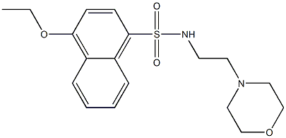 4-ethoxy-N-[2-(4-morpholinyl)ethyl]-1-naphthalenesulfonamide 구조식 이미지