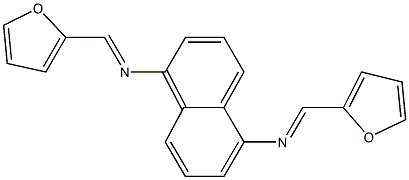 N-(2-furylmethylene)-N-{5-[(2-furylmethylene)amino]-1-naphthyl}amine 구조식 이미지