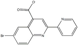 6-bromo-2-(2-pyridinyl)-4-quinolinecarboxylic acid 구조식 이미지